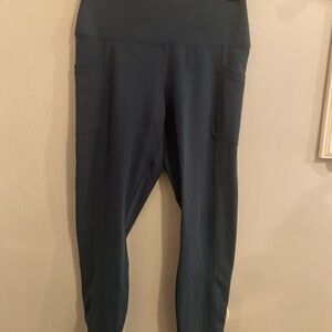 90 degree by Reflex Navy Blue 7/8 Leggings with pockets